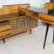 Modular set of table, night stand and chest of drawers by M. Pozar, 1960s