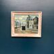 Original Swedish Oil on Panel – "Figures in the Street" by R. Eichburn – Signed – Dated 1936 – Framed – 47 × 39 cm (18.5" × 15.4")