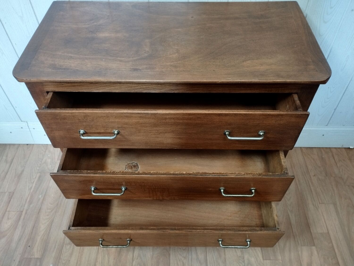 Vintage chest of drawers compass feet