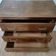 Commode vintage pieds compas