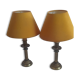 Paire de lampes de table en bronze