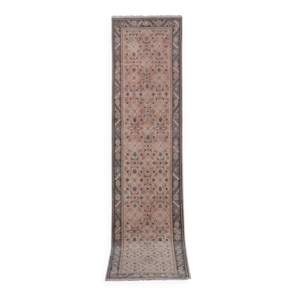 Vintage Turkish Oushak Handwoven Rug 97x417 cm