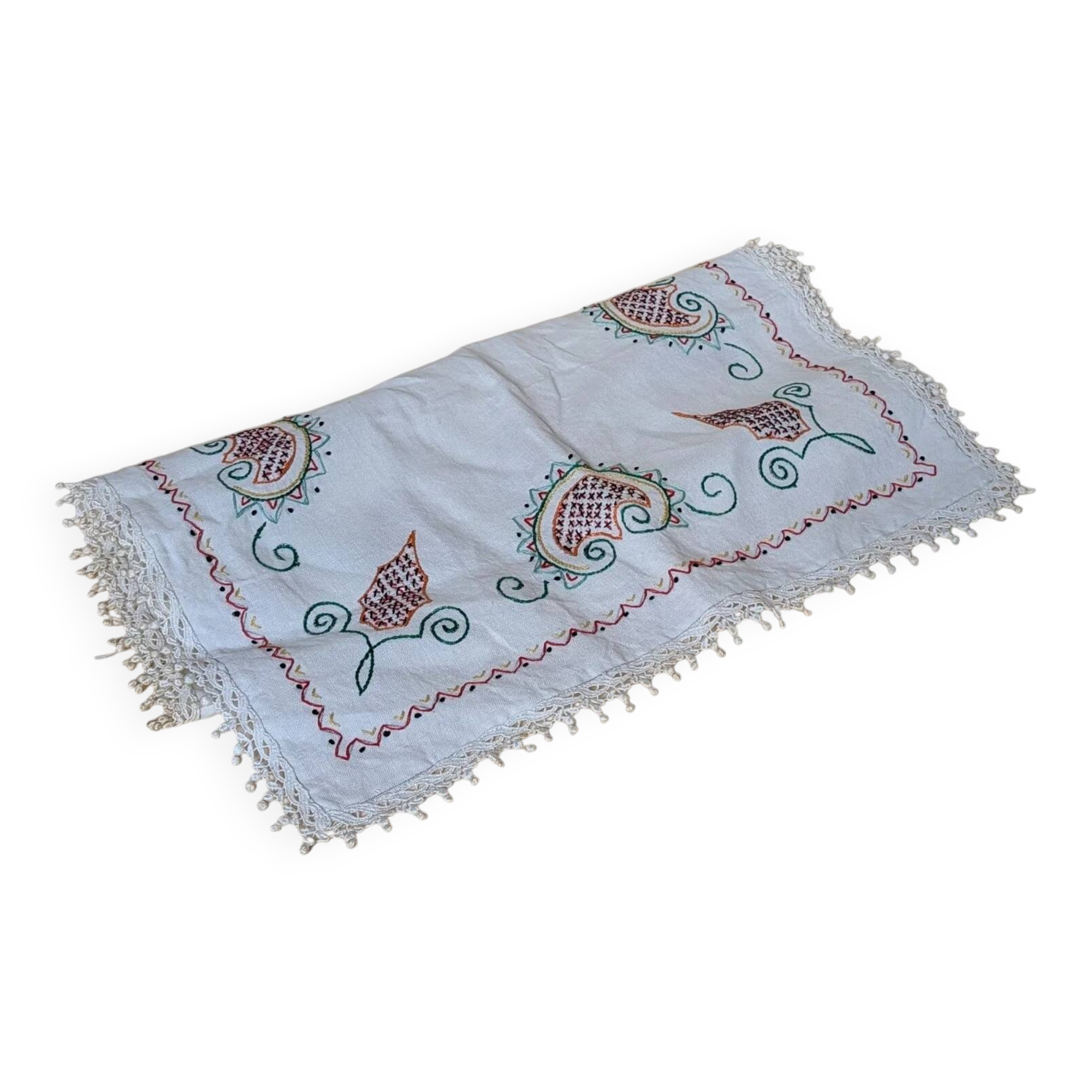 Small embroidered tablecloth