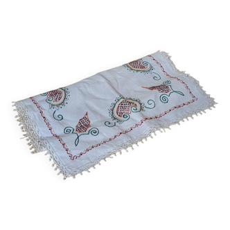 Small embroidered tablecloth
