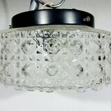 Plafonnier à 1 lumière en verre ciselé