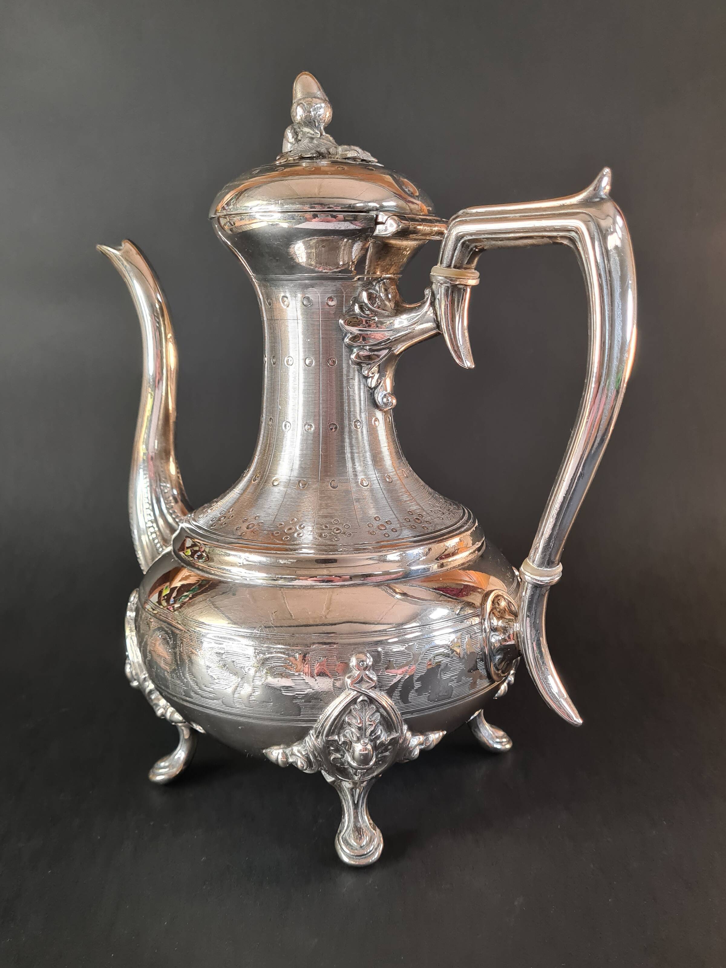 Antique silver-plated pitcher – Louis XVI style