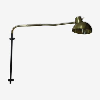 Brass gallows lamp