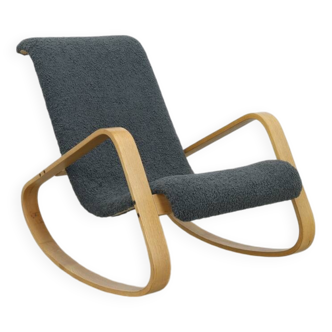 Fauteuil à bascule/chaise longue vintage « Dondolo » de Luigi Crassevig, années 1970