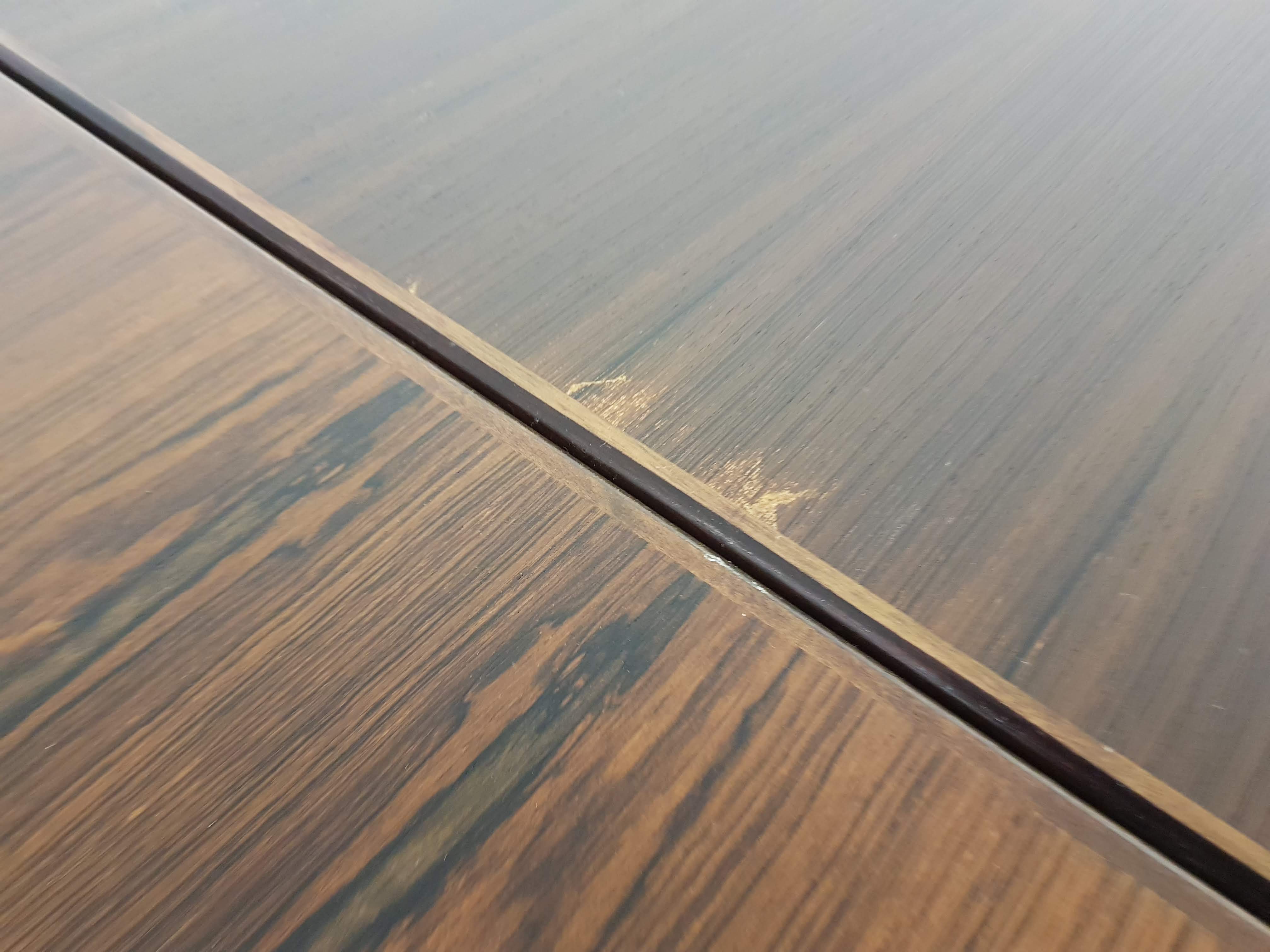 Scandinavian Rosewood extendable dining table