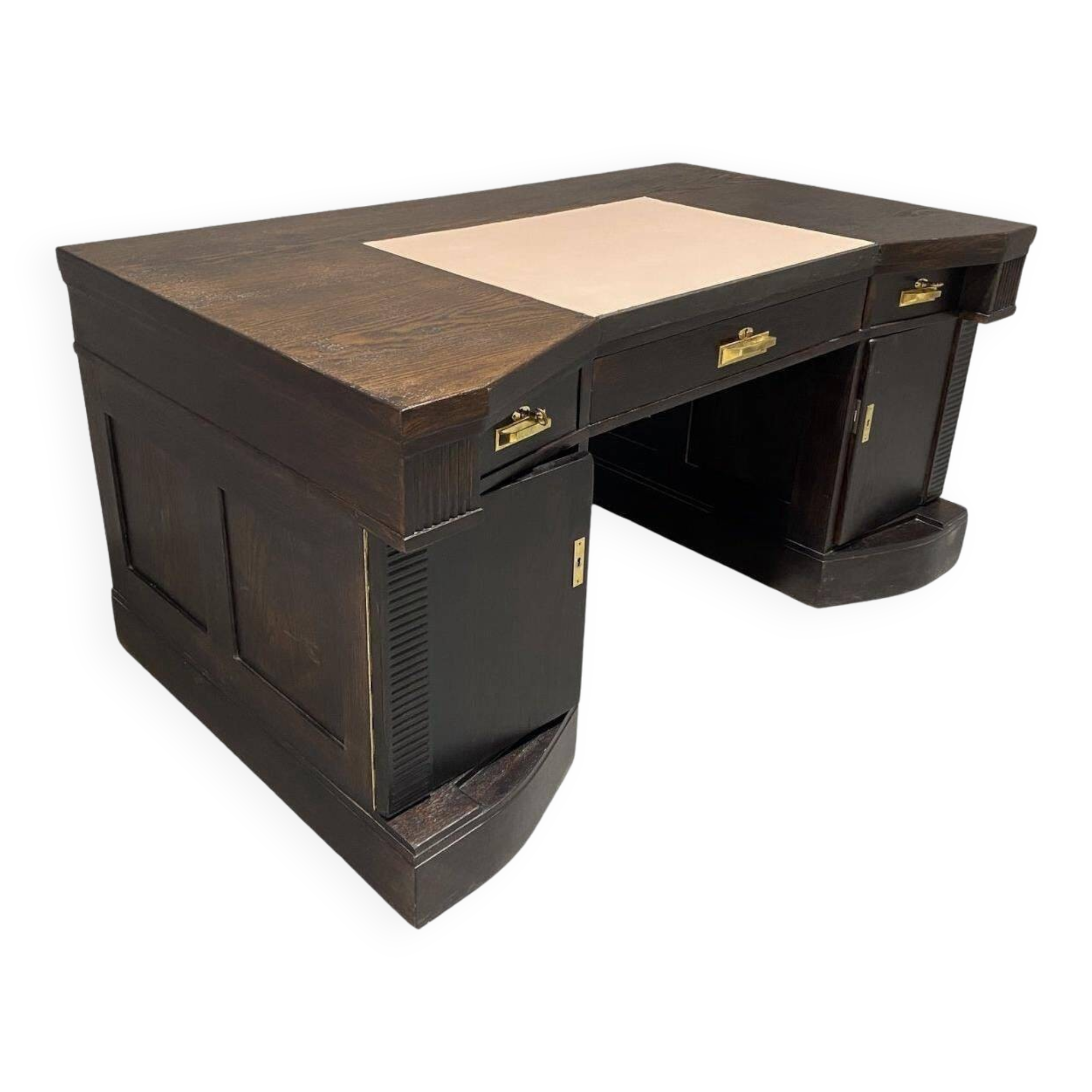 Bureau en chêne de style Sécession viennoise du début du XXe siècle