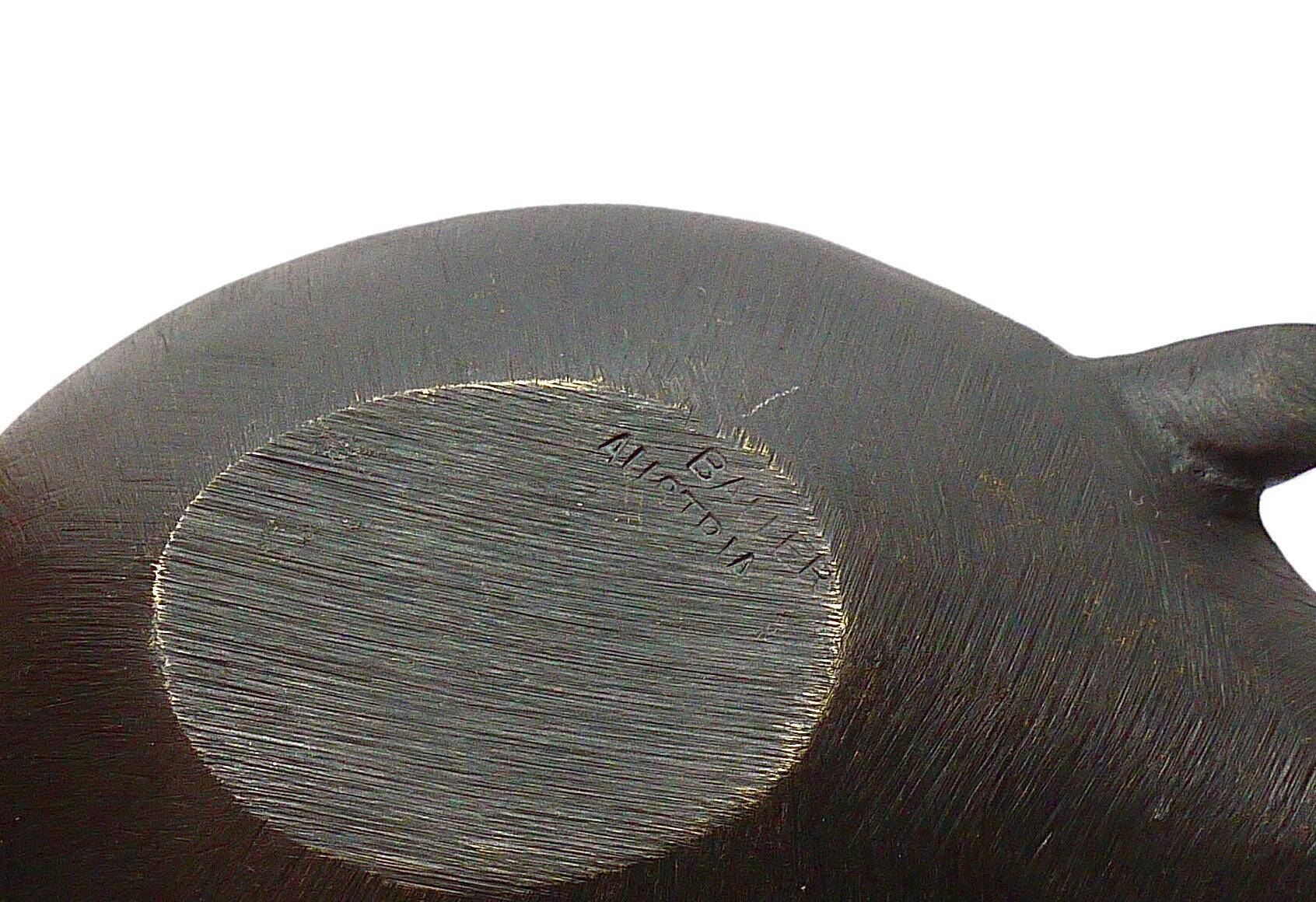 Bol/Mégotine Fish in Brass Mid-Century by Walter Bosse, Herta Baller, 1950s