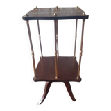 Swivel side table saddle