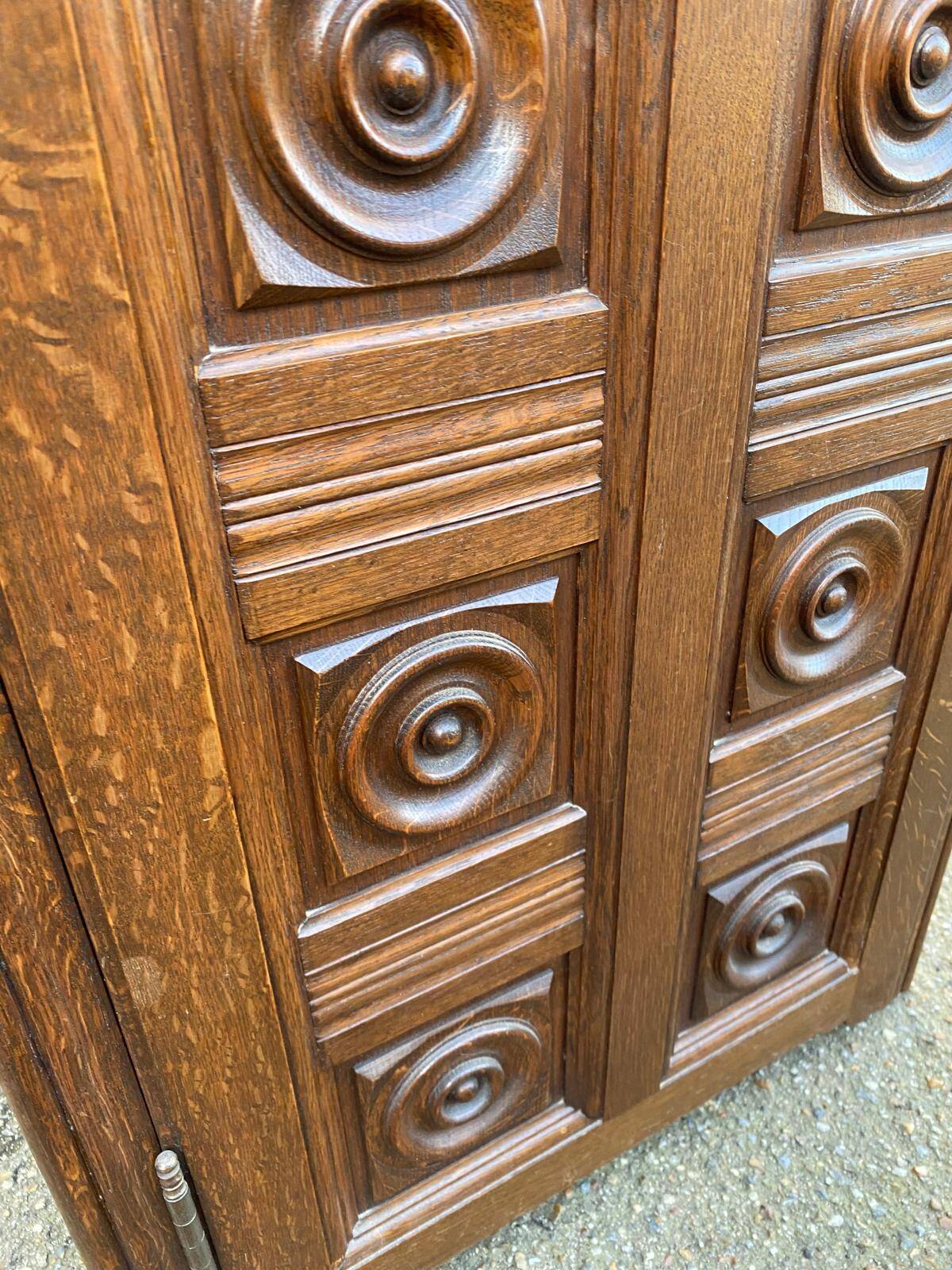 Vintage solid wood commode in Breton style