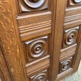 Vintage solid wood commode in Breton style