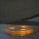 Large Swedish wall/ceiling light from the mid-century in linen and lace, Sweden, 1950s.