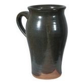 Vintage mid century oxid glaze jug vase