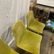 6 chaises scandinaves en velours vert, circa 1960