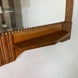 Art Deco Oak Amsterdamse School Mirror, 1920s