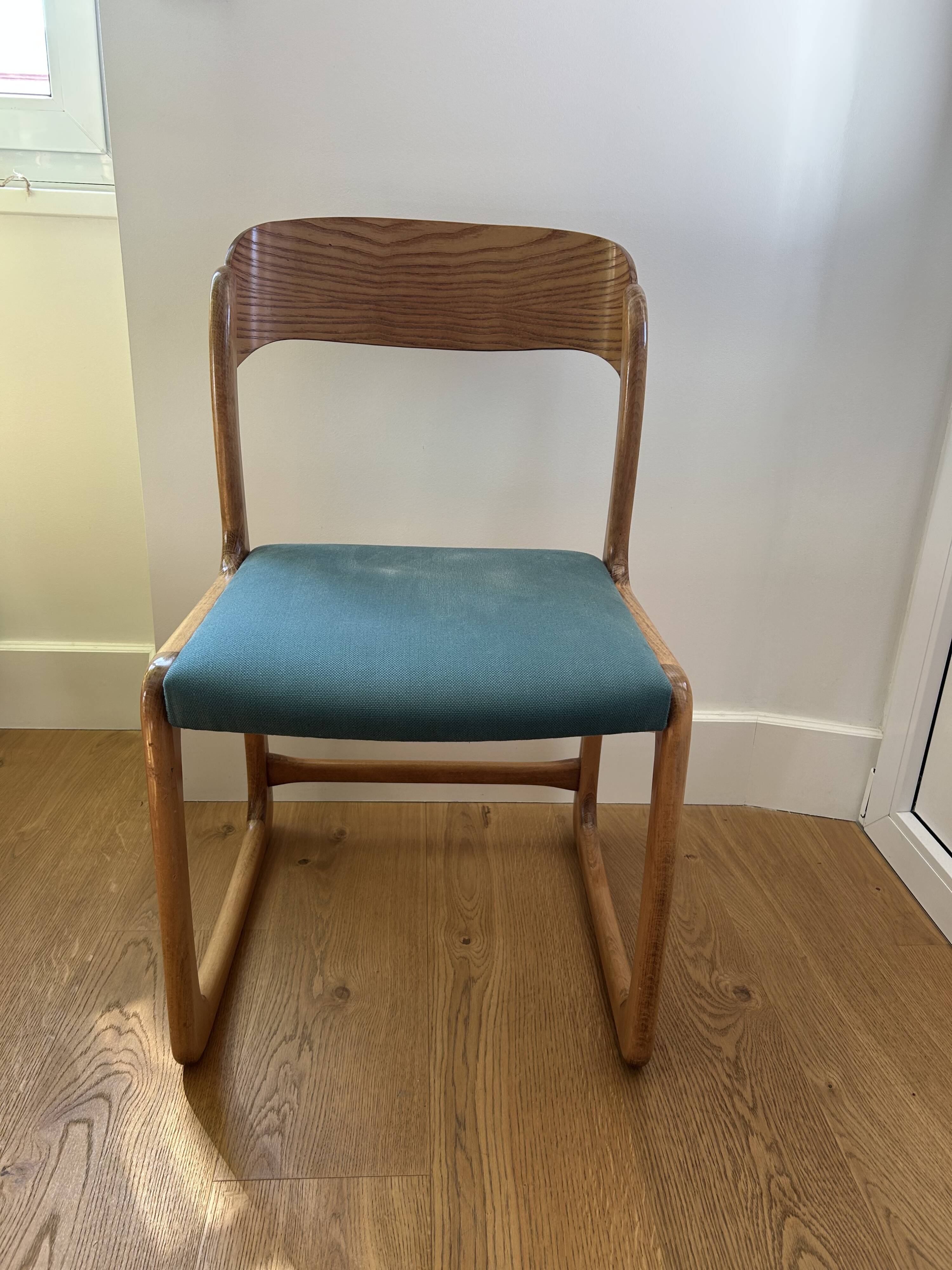 Lot of 6 Baumann sled chairs