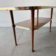 Mid-Century Formica Coffee Table with Lower Shelf