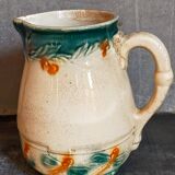 Antique dragonfly slip pitcher