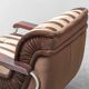 Vintage Malga model armchair in striped fabric – 1970s design