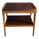 Table basse en bois 2 niveaux années 50-60
