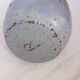 Ceramic ball vase signed blue Accolay or other 16 cm