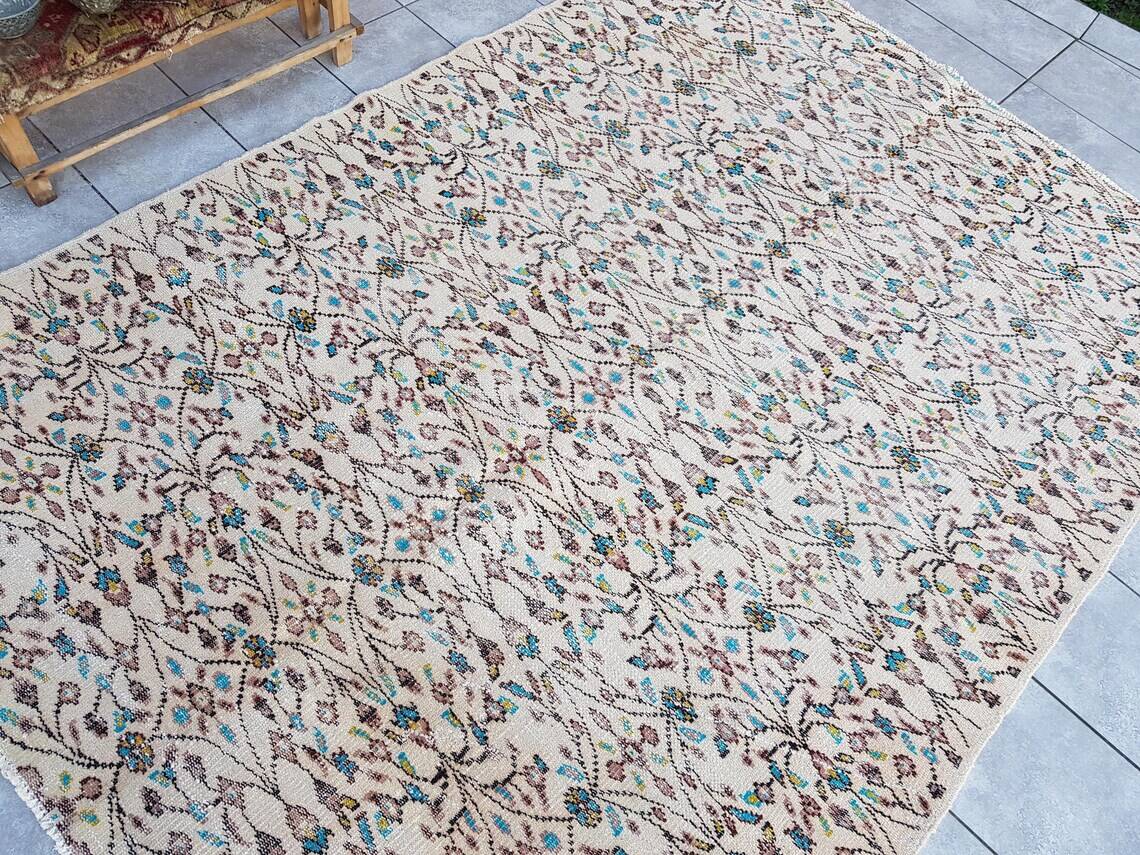 Turkish Vintage Handmade Area Rug sku v332