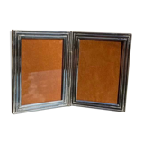 Photo doors in silver metal Alpaca with two old shutters