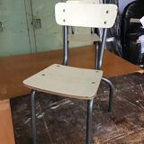 Pair of small kindergarten chairs formica vintage 1960S