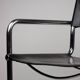 Paire de chaises Matteo Grassi MG5 cuir noir et chrome