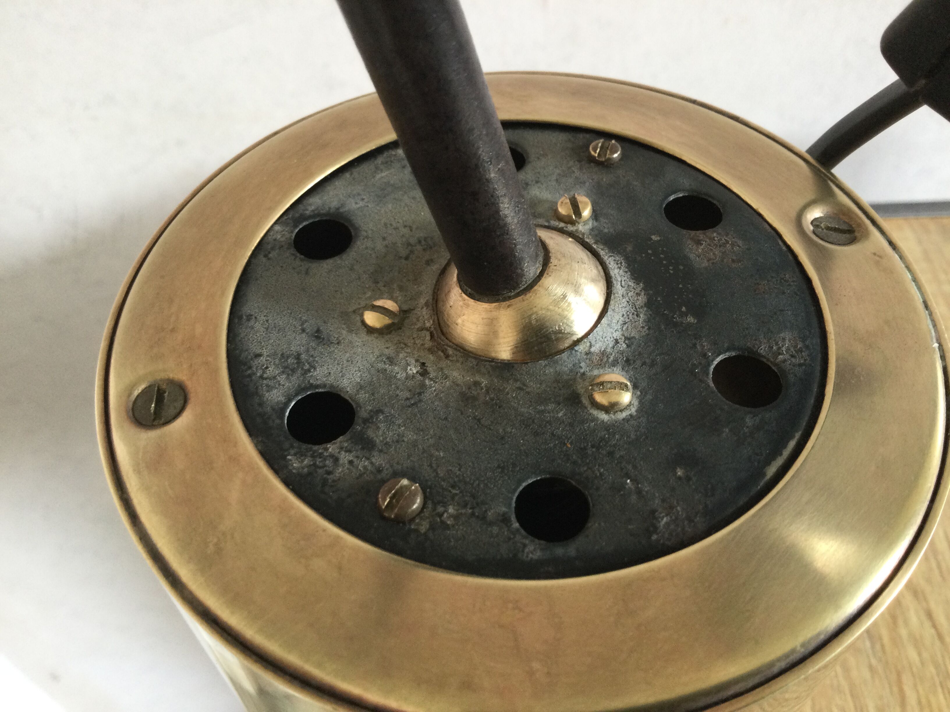 Brass pipe wall light circa 1950/60