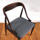 Series of 4 scandinavian chairs in rio Johannes Andersen rosewood 1960