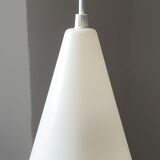 Modernist opaline ceiling lamp