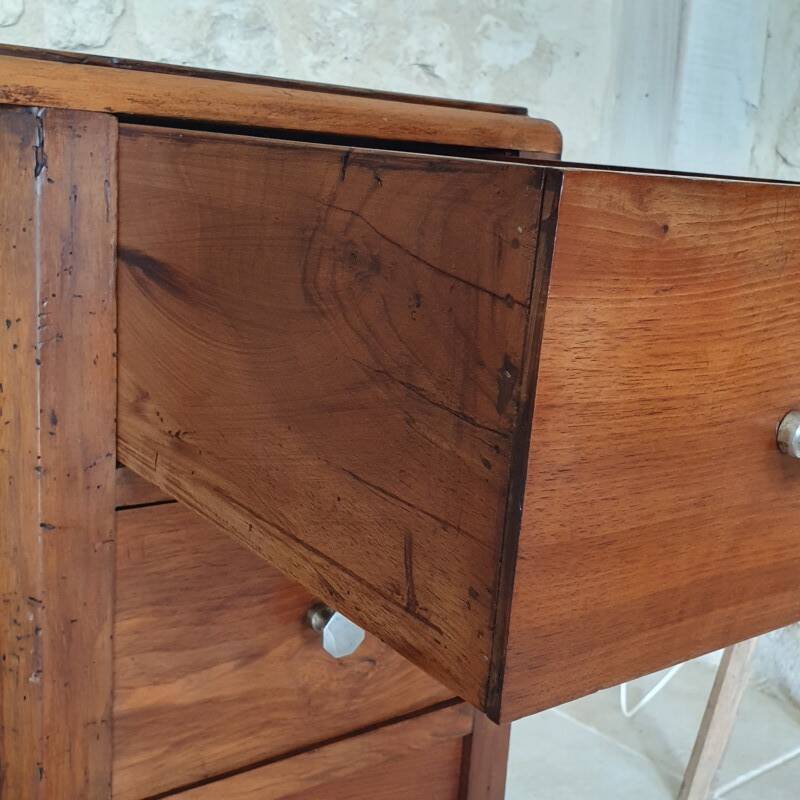 Bureau en chêne et noyer