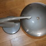 Metallic grey desk lamp FASE