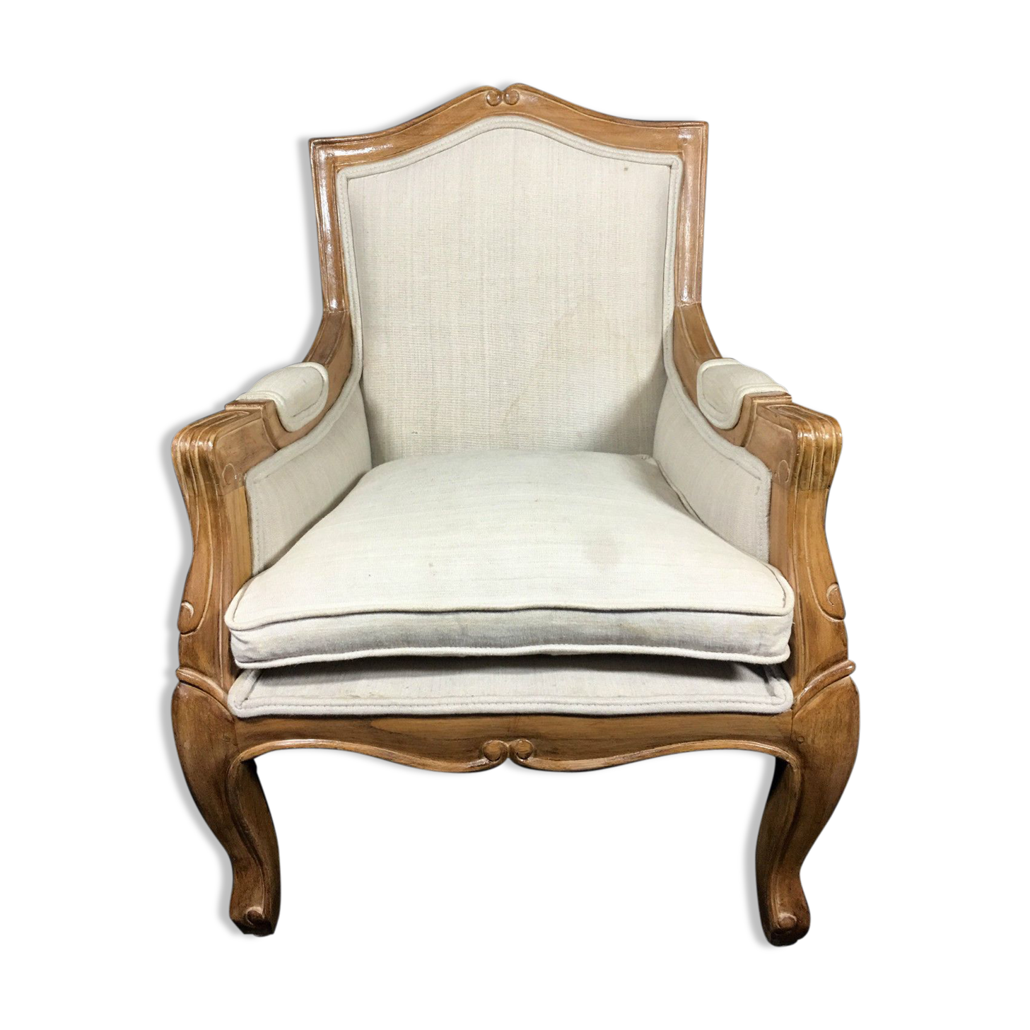 Fauteuil d'enfant de style Louis XV des années 40