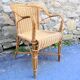 Fauteuil adulte rotin/osier vintage