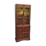 Oak display cabinet bookcase