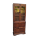 Oak display cabinet bookcase