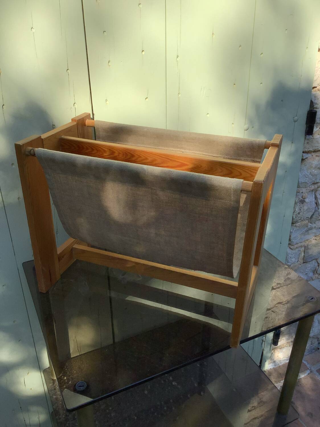 Scandinavian minimalist magazine rack