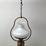 Suspension en laiton lampe à huile vintage