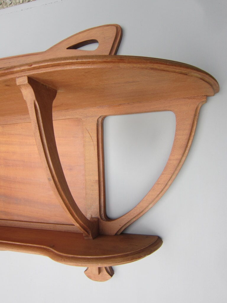 Art nouveau wall shelf