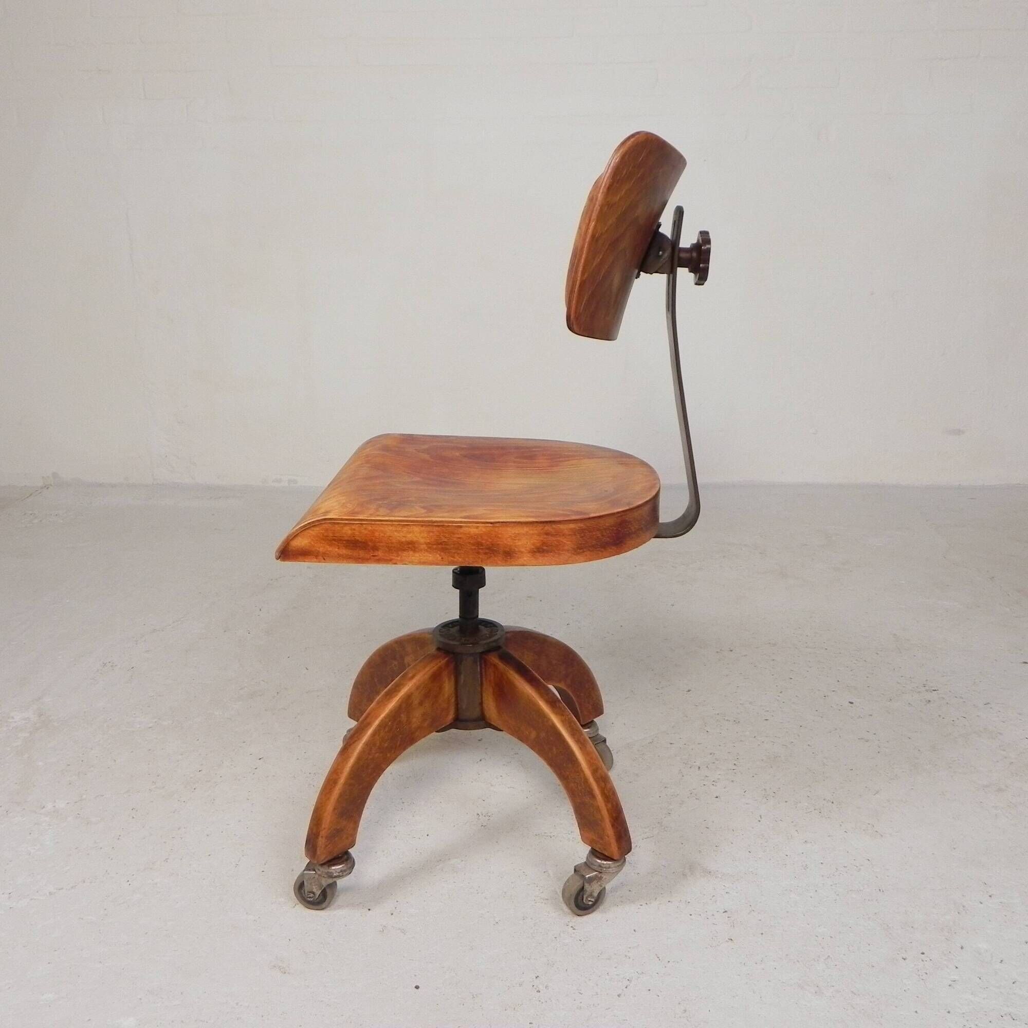 Bauhaus office chair, krenzer studio chair, 1930s