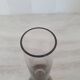Soliflore en verre et pied marron fumé