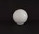 French Vintage White Opaque Glass Large Replacement Glass Globe Shade 204