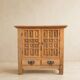 Solid oak buffet – Spanish brutalist style, 1960s