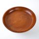 Danish solid teak wood platter on profiled base, 1970s Scandinavian craftsmanship