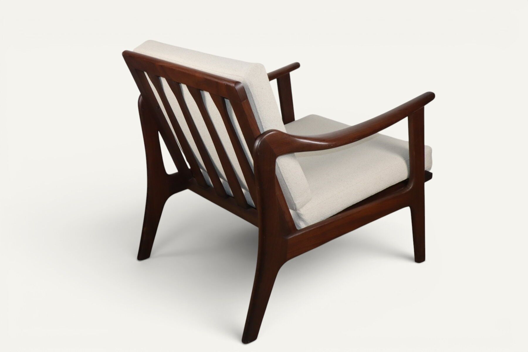 Scandinavian lounge chair in solid teak, 1960s